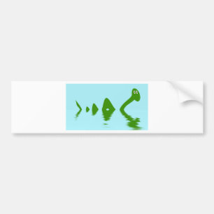 Loch Ness Monster (grün) Autoaufkleber