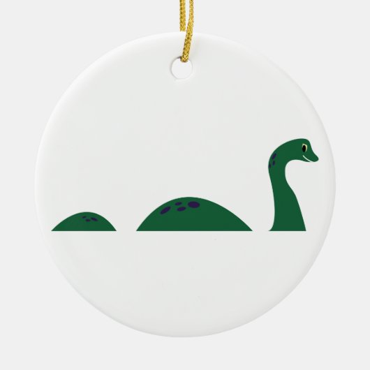 Loch Ness Monster Keramik Ornament (Vorne)