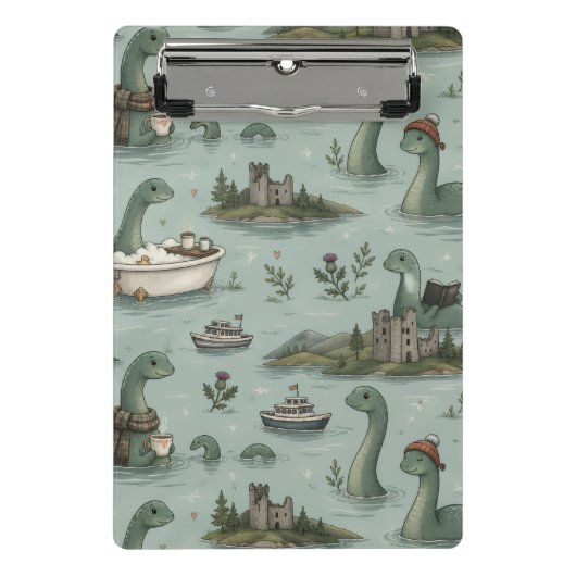 Loch-Ness-Monster Mini Klemmbrett (Vorderseite)