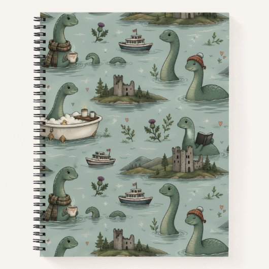 Loch-Ness-Monster Notizblock (Vorderseite)