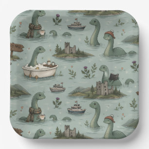 Loch-Ness-Monster Pappteller