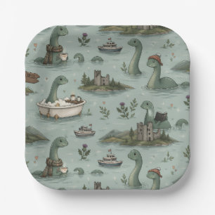 Loch-Ness-Monster Pappteller