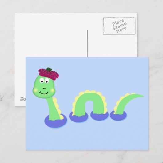 Loch Ness Monster Postkarte (Vorne/Hinten)