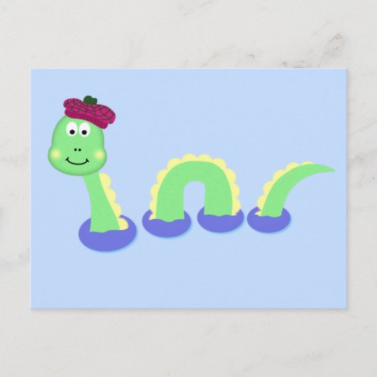 Loch Ness Monster Postkarte (Vorderseite)