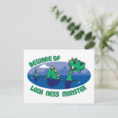 Loch Ness Monster Postkarte (Stehend Vorderseite)