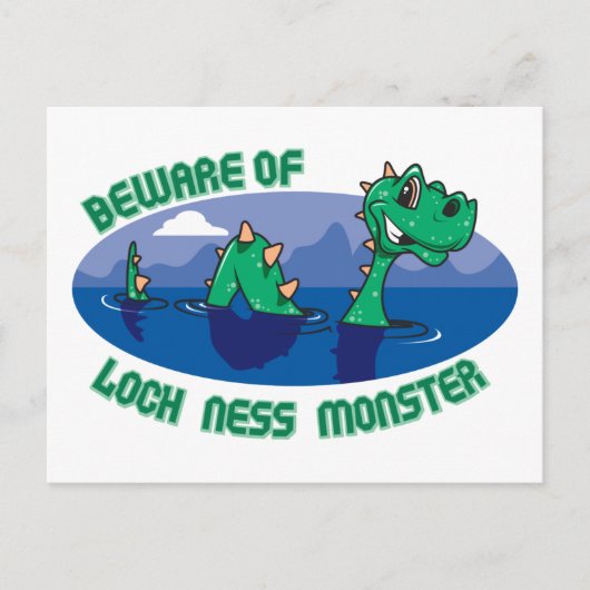 Loch Ness Monster Postkarte (Vorderseite)