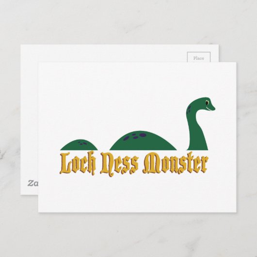 Loch Ness Monster Postkarte (Vorne/Hinten)