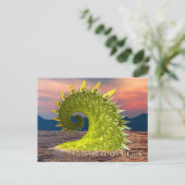 Loch Ness Monster Postkarte (Stehend Vorderseite)