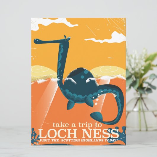 Loch ness Monster Reiseprint (Stehend Vorderseite)