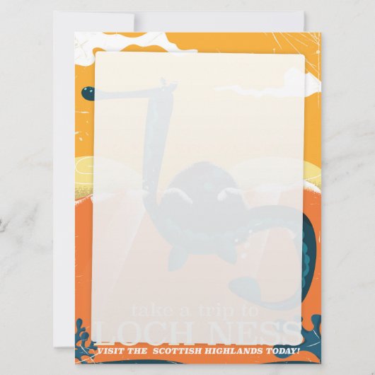 Loch ness Monster Reiseprint (Rückseite)