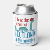 Loch Ness Monster riecht nach Schottland am Morgen Dosenkühler (Kanne Vorderseite)
