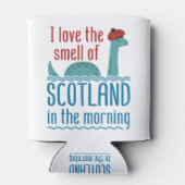 Loch Ness Monster riecht nach Schottland am Morgen Dosenkühler (Rückseite)