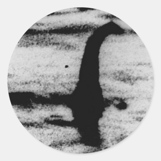 Loch Ness Monster Runder Aufkleber (Vorderseite)