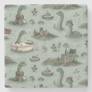 Loch-Ness-Monster Steinuntersetzer