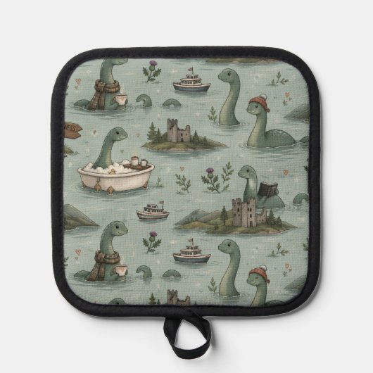 Loch-Ness-Monster Topflappen (Vorderseite)