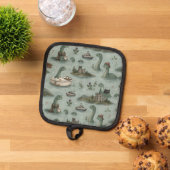 Loch-Ness-Monster Topflappen (Oben Unten)