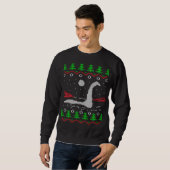 Loch Ness Monster Ugly Christmas Jumper Sweatshirt (Vorne ganz)
