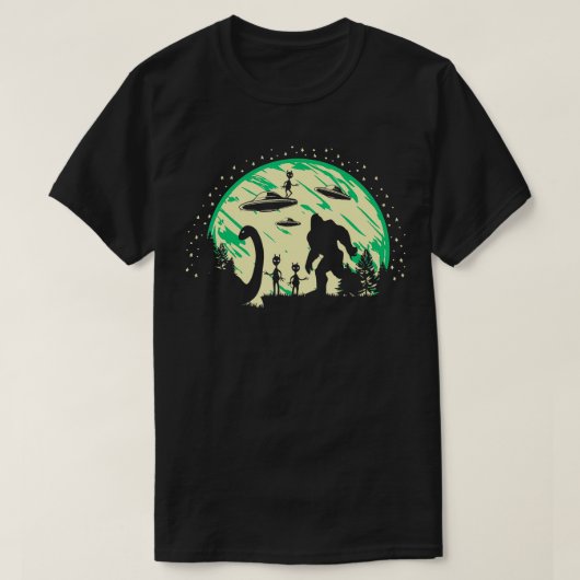 Loch Ness Mothman's Cryptid Costume Monster T-Shirt (Design vorne)