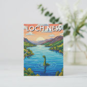Loch Ness Nessie Reise Postkarte (Stehend Vorderseite)