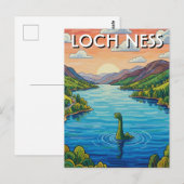 Loch Ness Nessie Reise Postkarte (Vorne/Hinten)