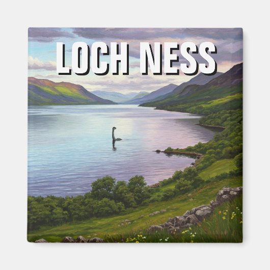 Loch Ness Nessie Travel Magnet (Vorne)