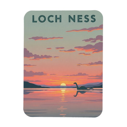 Loch Ness Nessie Travel Magnet (Vertikal)