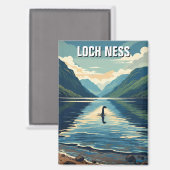 Loch Ness Nessie Travel Magnet (Vorderseite/Rückseite)