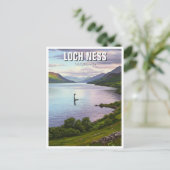 Loch Ness Nessie Travel Postkarte (Stehend Vorderseite)
