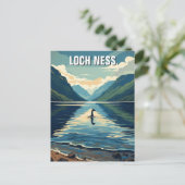 Loch Ness Nessie Travel Postkarte (Stehend Vorderseite)