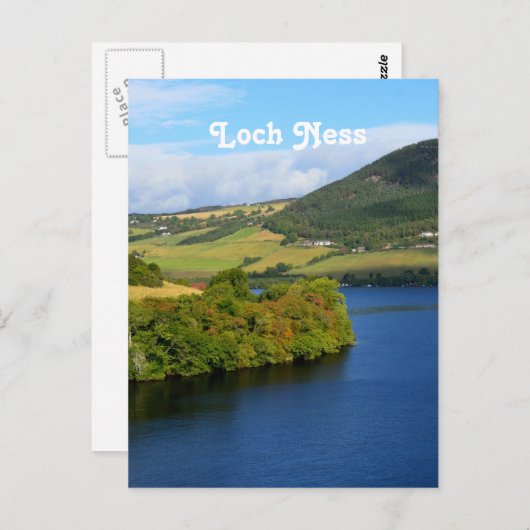 Loch Ness Postkarte (Vorne/Hinten)