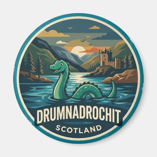 Loch Ness Schottland Magnet (Vorne)