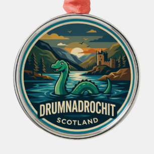 Loch Ness Schottland Ornament Aus Metall