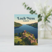 Loch Ness Schottland Postkarte (Stehend Vorderseite)