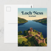 Loch Ness Schottland Postkarte (Vorne/Hinten)
