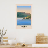 Loch Ness Schottland Reiseplakat Poster (Küche)