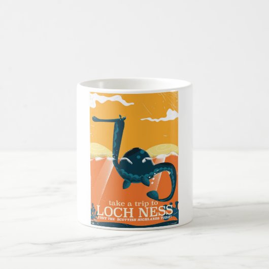 Loch Ness Scotland Hochland Vintages Monster Kaffeetasse (Mittel)