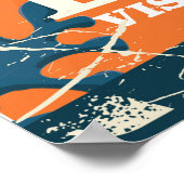 Loch Ness Scotland Hochland Vintages Monster Poster (Ecke)