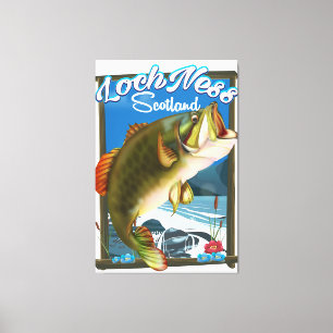 Loch Ness Scotland Reiseplakat Leinwanddruck