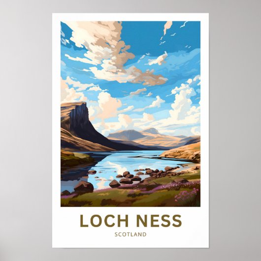 Loch Ness Scotland Travel Print Poster (Vorne)
