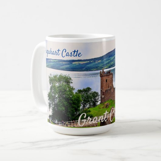 Loch Ness Scottish Grant Clan Urquhart Castle Tass Kaffeetasse (Vorderseite Links)