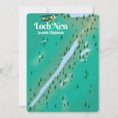 Loch Ness Scottish Highlands Reisekarte (Rückseite)