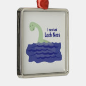 Loch Ness Silbernes Ornament (Rechts)