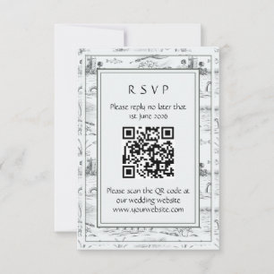 Loch Ness Toile RSVP Karte