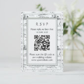 Loch Ness Toile RSVP Karte (Stehend Vorderseite)