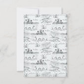 Loch Ness Toile RSVP Karte (Rückseite)