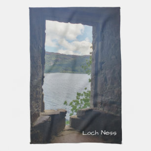 Loch Ness von Urquhart Castle aus gesehen Geschirrtuch
