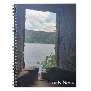 Loch Ness von Urquhart Castle aus gesehen Notizblock