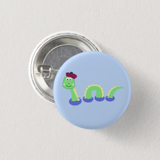 Loch- Nessmonster Button (Vorne & Hinten)