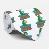 Loch- Nessmonster-Cartoon Krawatte (Gerollt)