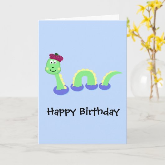 Loch- Nessmonster Karte (Gelbe Blume)